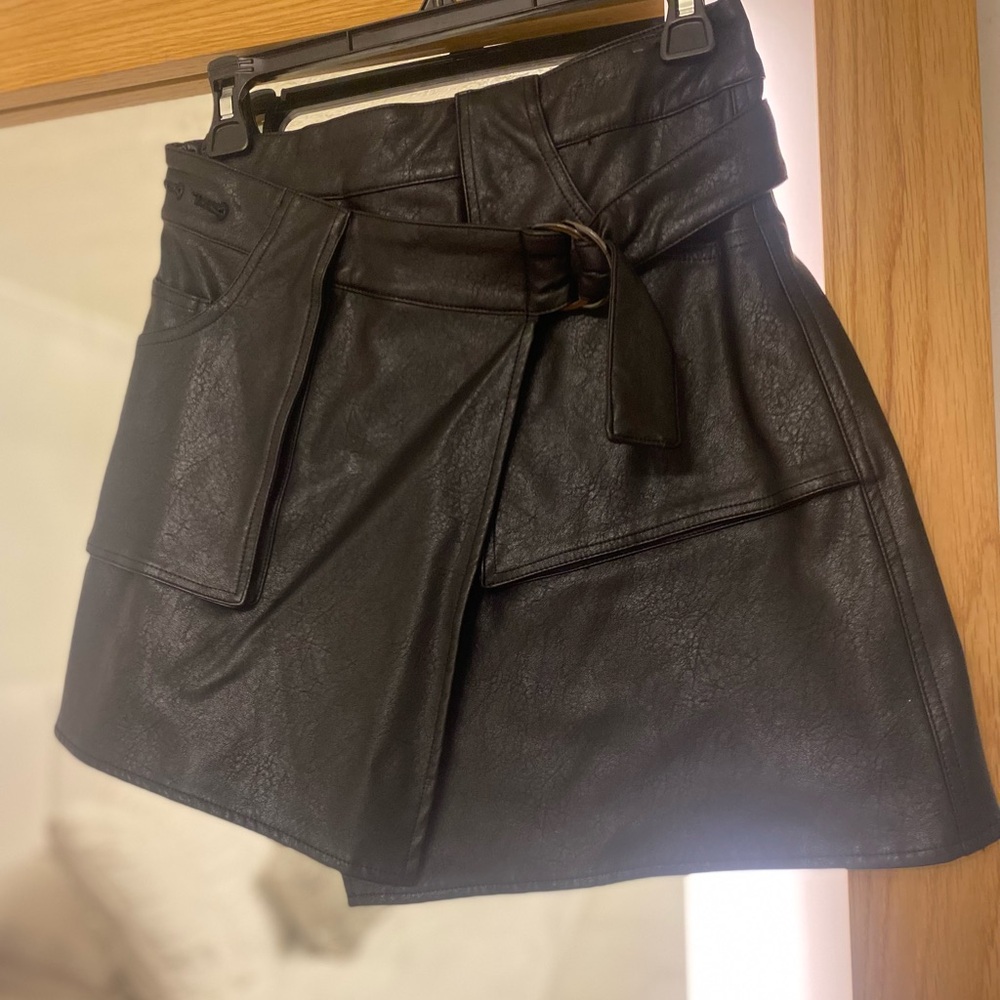 Seek the label leather skirt made in austr  brand new with tags